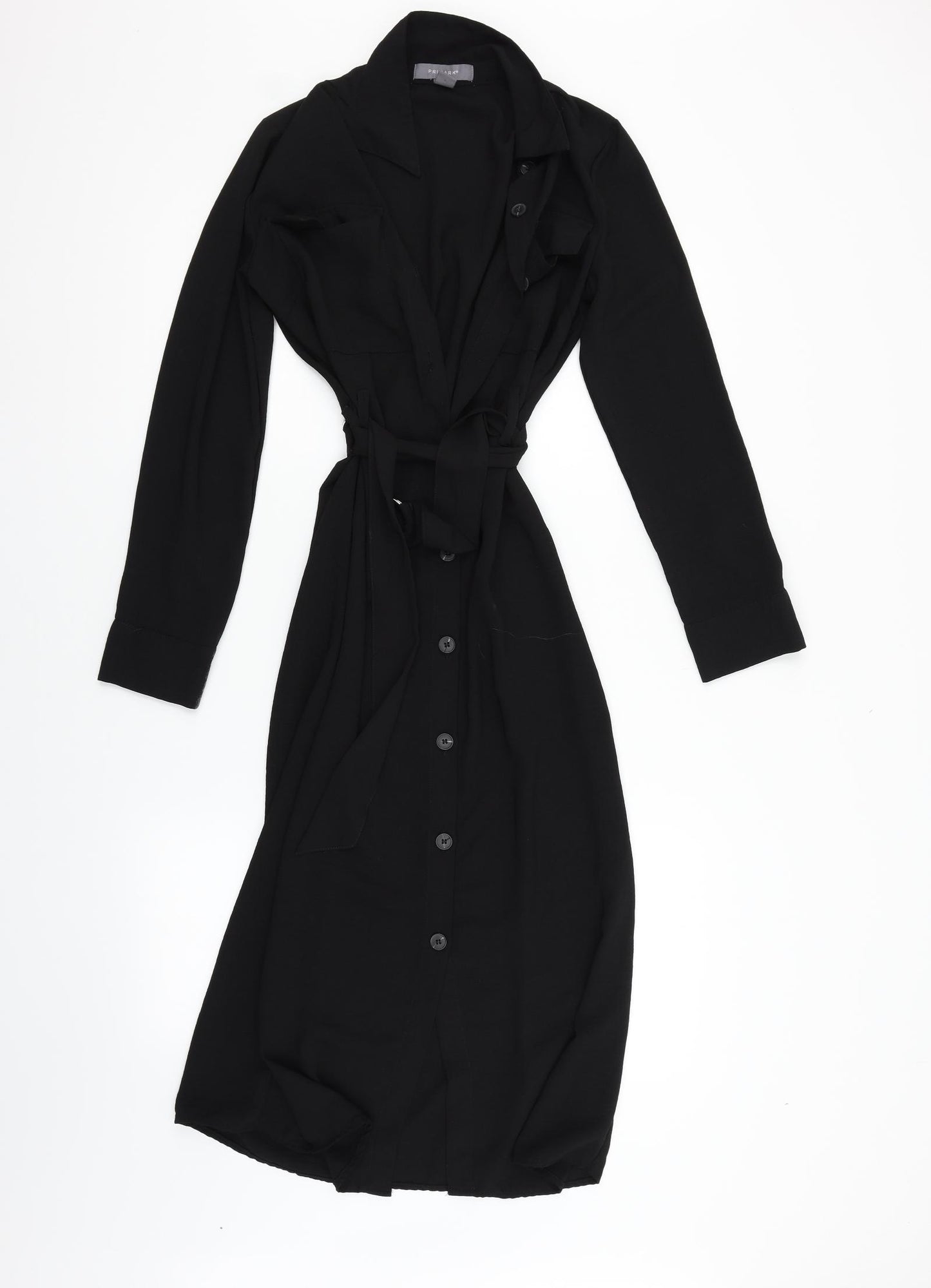 Primark Womens Black   Shirt Dress  Size 4
