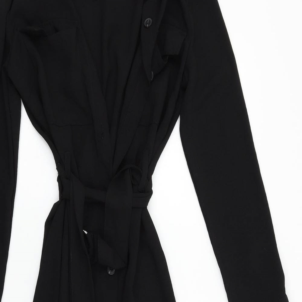 Primark Womens Black   Shirt Dress  Size 4
