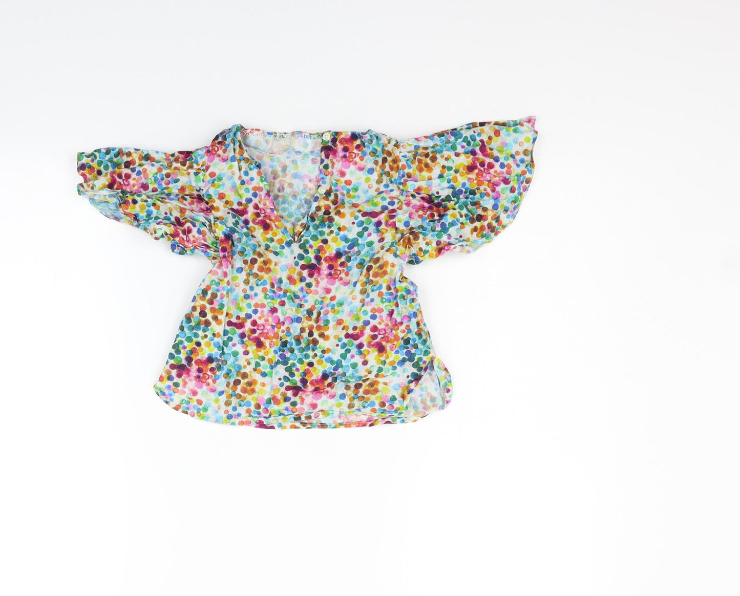 NEXT Girls Multicoloured Polka Dot  Basic T-Shirt Size 3-4 Years