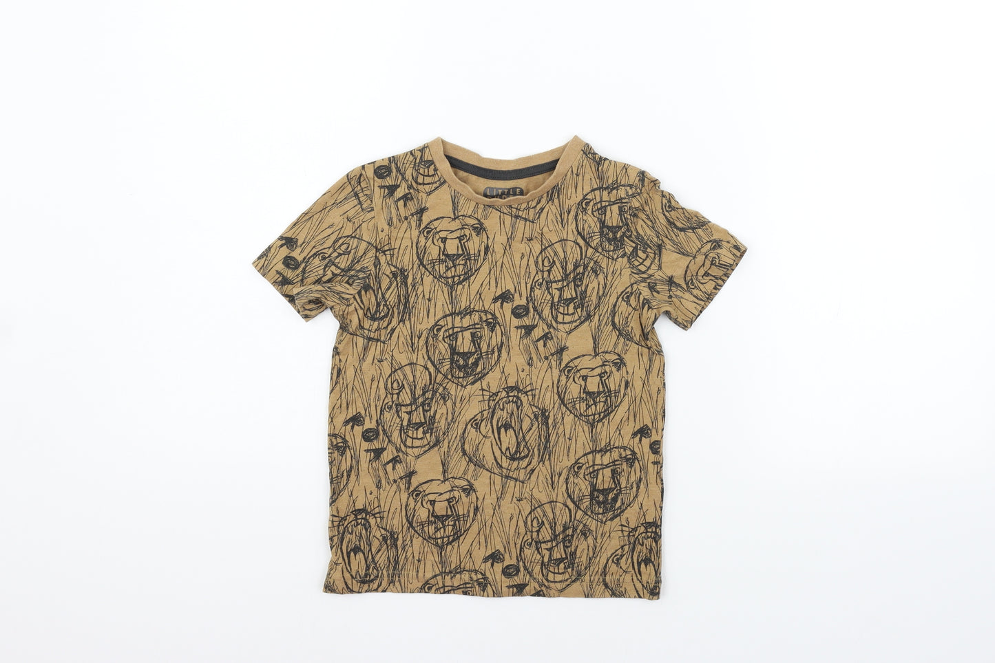 TU Girls Brown   Basic T-Shirt Size 3-4 Years