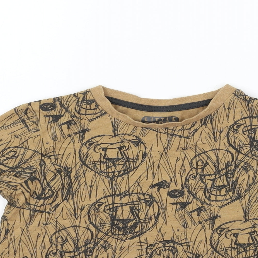 TU Girls Brown   Basic T-Shirt Size 3-4 Years