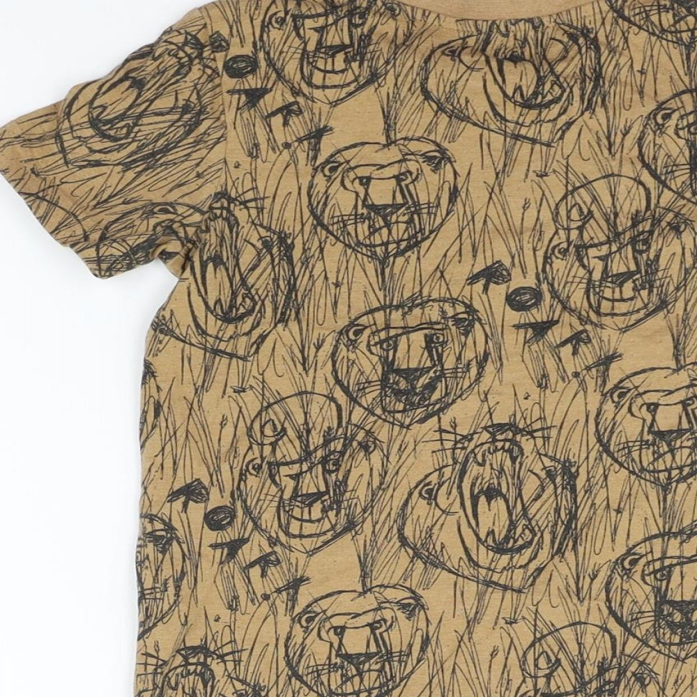 TU Girls Brown   Basic T-Shirt Size 3-4 Years