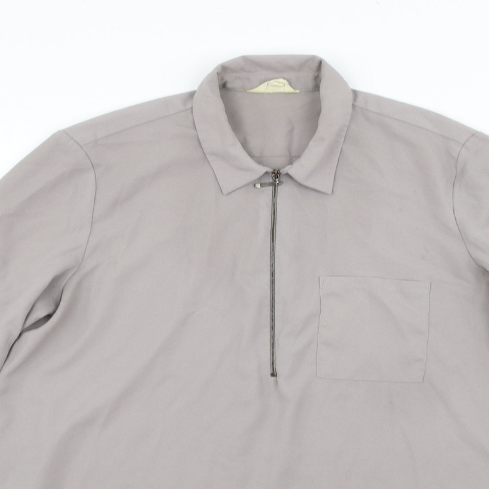 ADIVA Mens Grey    Polo Size M