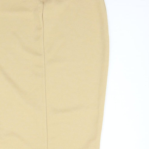 Missguided Womens Beige   Flare Skirt Size 10