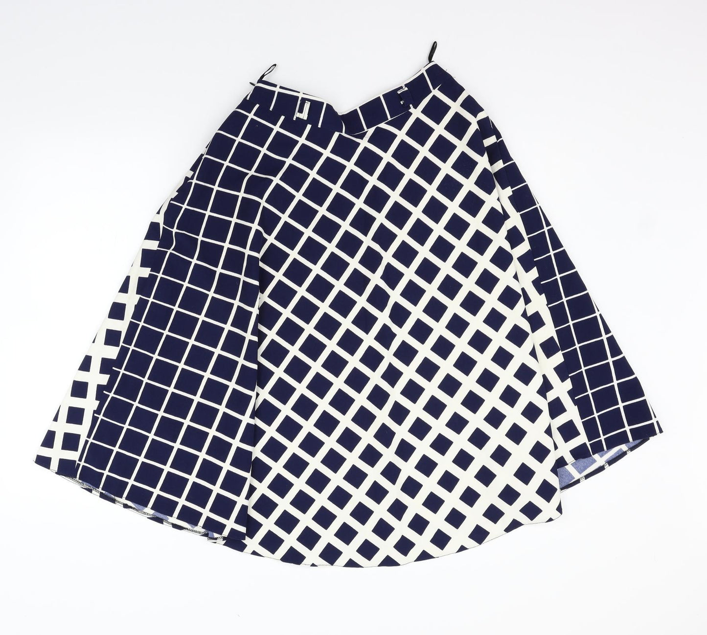 ch mu Womens Blue Geometric  Flare Skirt Size 6