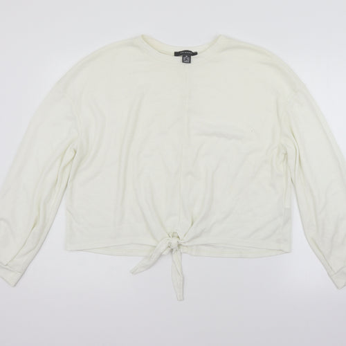 Primark Womens White   Pullover Jumper Size M
