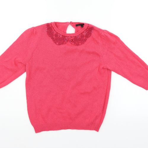 River Island Womens Pink   Pullover Jumper Size 10