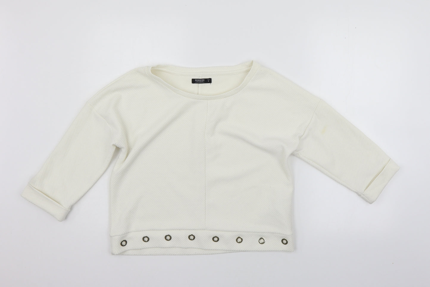 RESERVED Womens White   Pullover Jumper Size S
