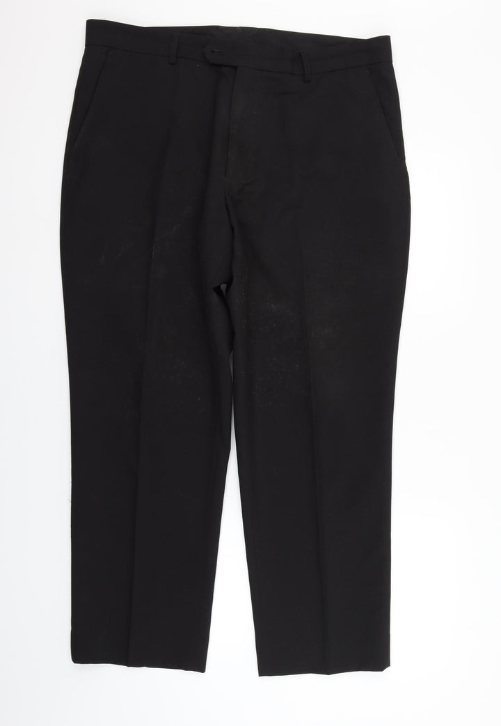 F&F Womens Black Trousers Size 38 in L29 in