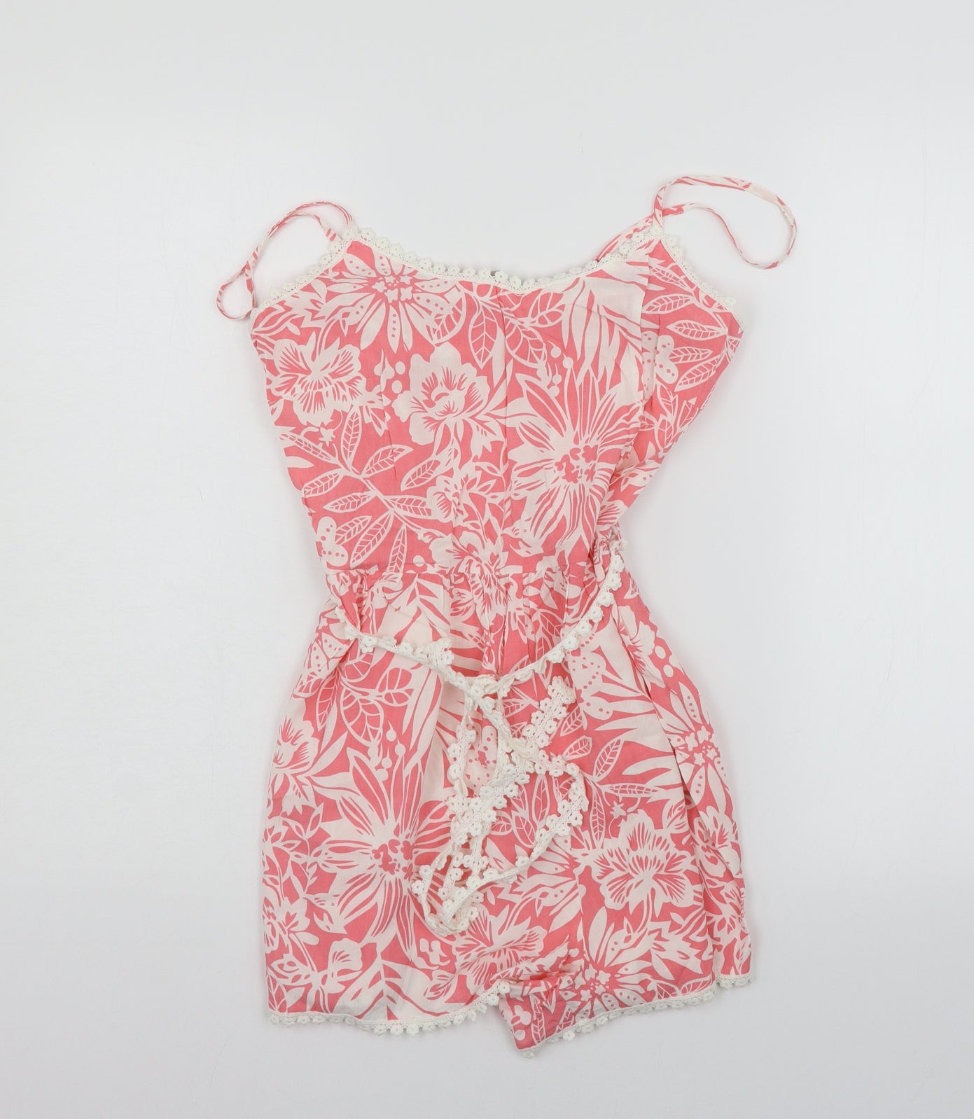 PARISIAN SIGNATURE Womens Pink Floral  Jumpsuit  Size 12