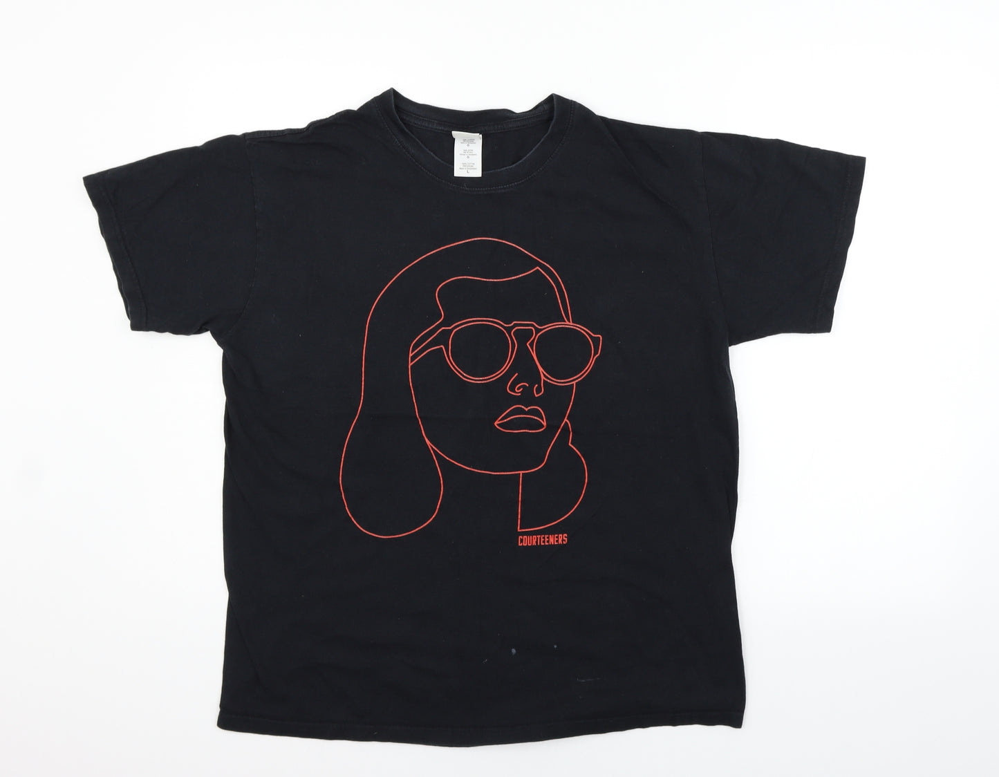 Gildan Womens Black   Basic T-Shirt Size L  - washable marks