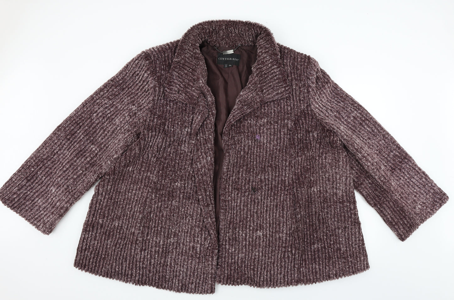 Centigrade Womens Purple   Cardigan Jumper Size 3XL