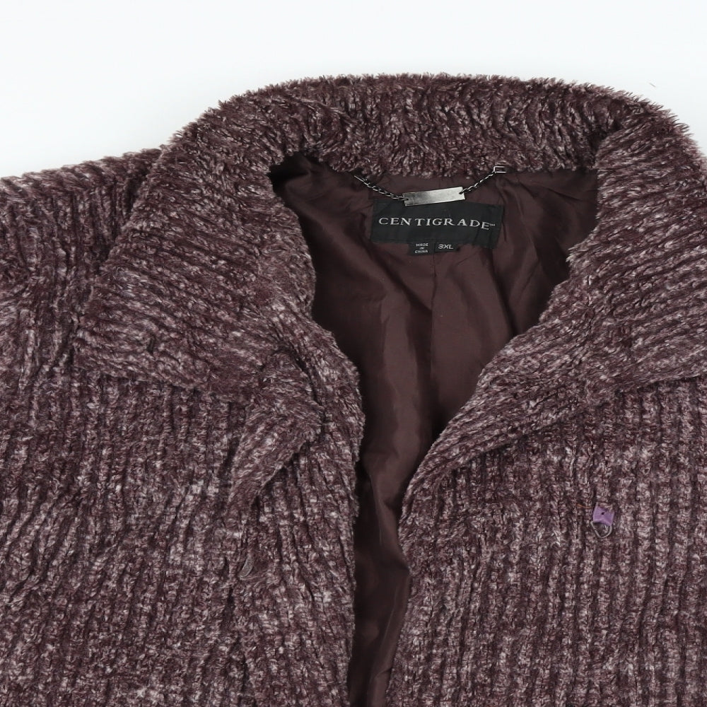 Centigrade Womens Purple   Cardigan Jumper Size 3XL