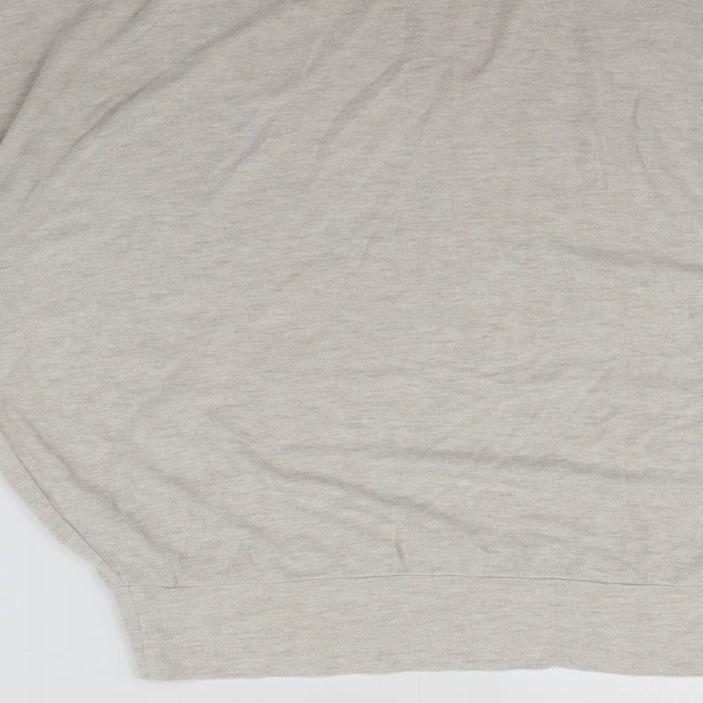 LOVE TO LOUNGE Womens Beige Solid  Top Pyjama Top Size S