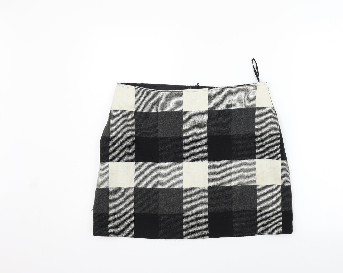 Papaya Womens Grey Check  A-Line Skirt Size 14