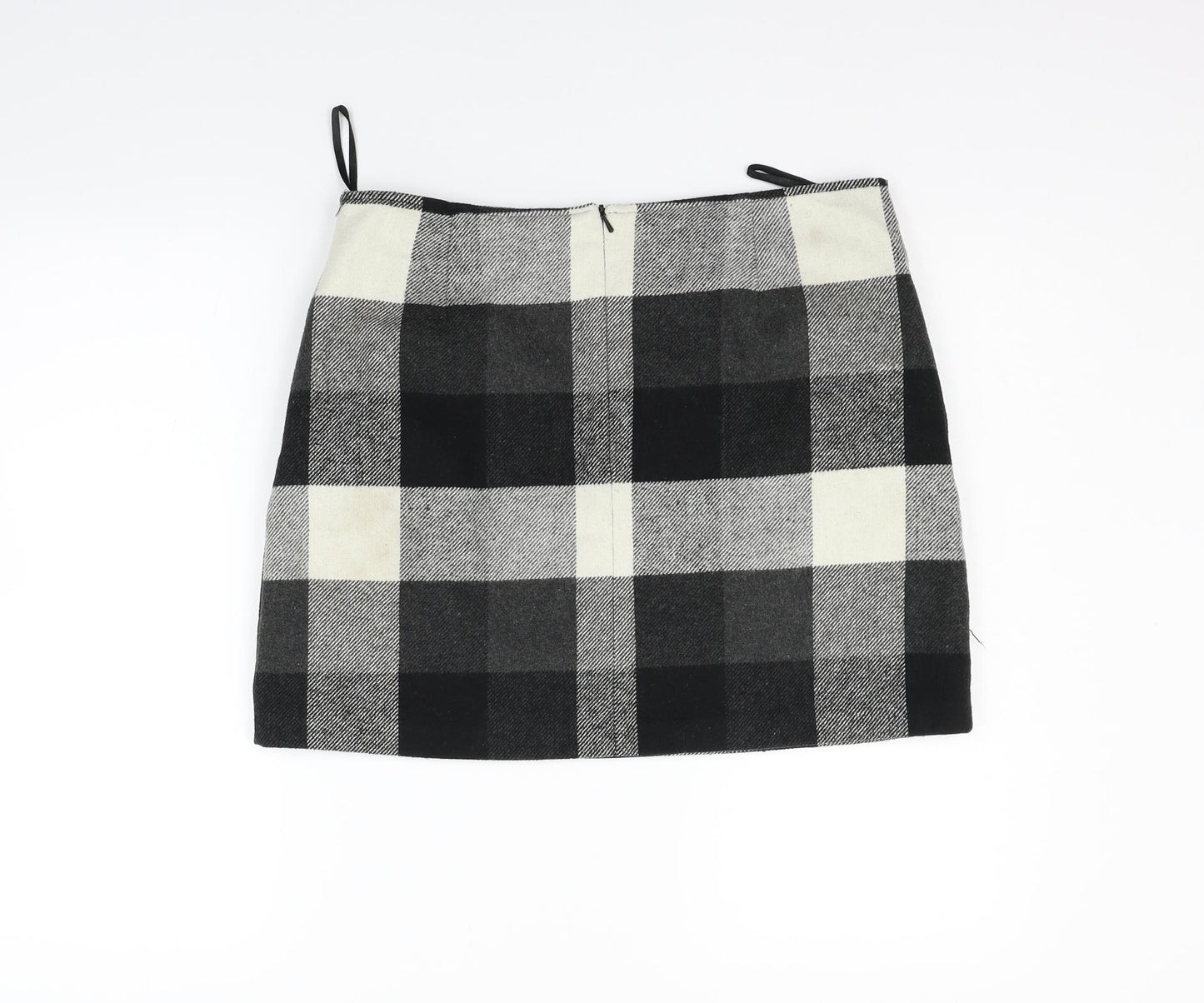 Papaya Womens Grey Check  A-Line Skirt Size 14