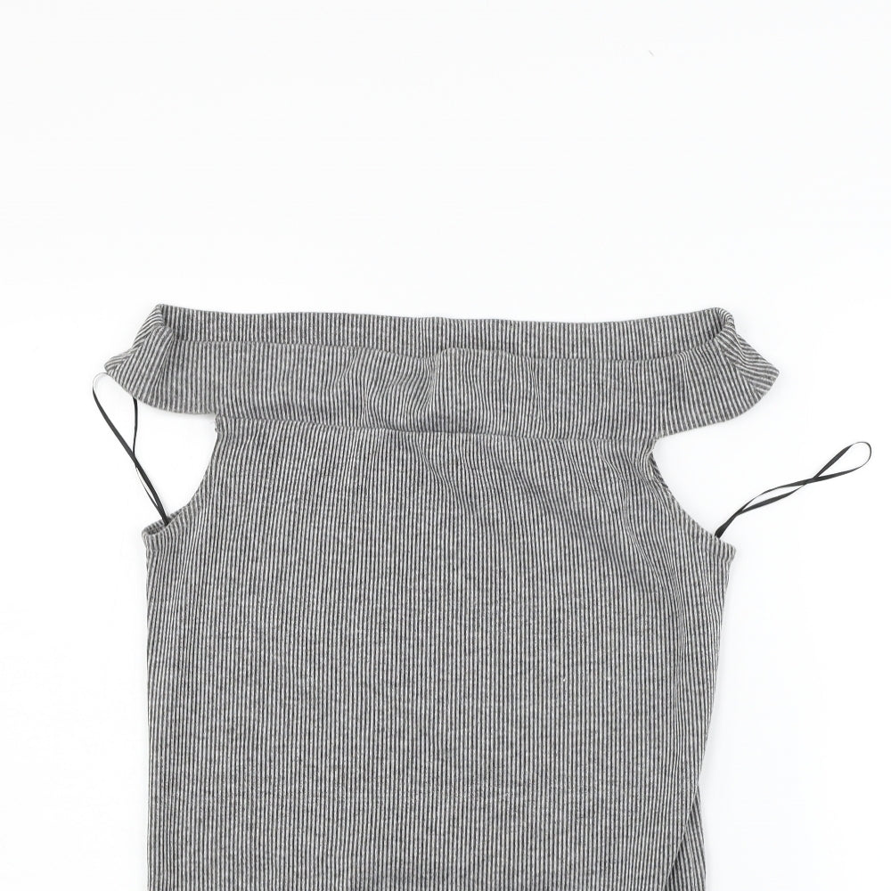 Atmosphere Womens Grey Striped  Jumpsuit One-Piece Size 14