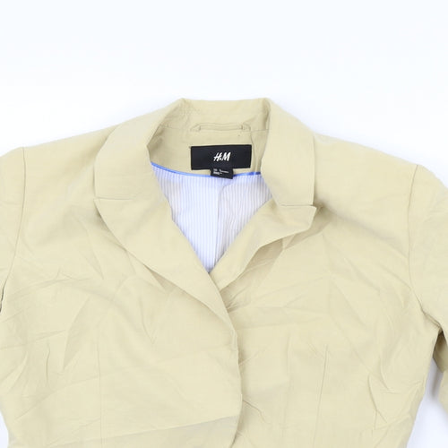 H&M Womens Beige   Jacket Suit Size 10
