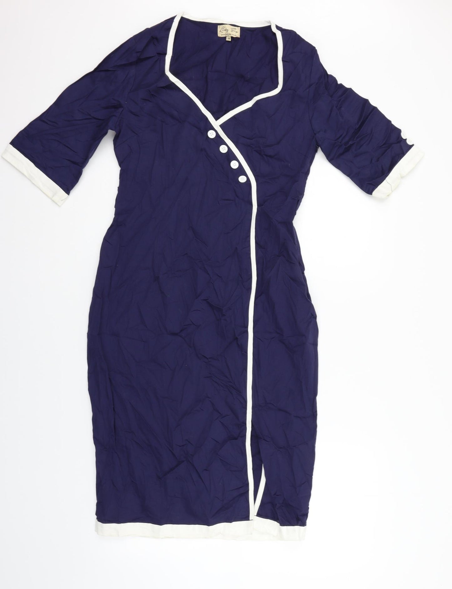 Lindy Bop Womens Blue   A-Line  Size 14