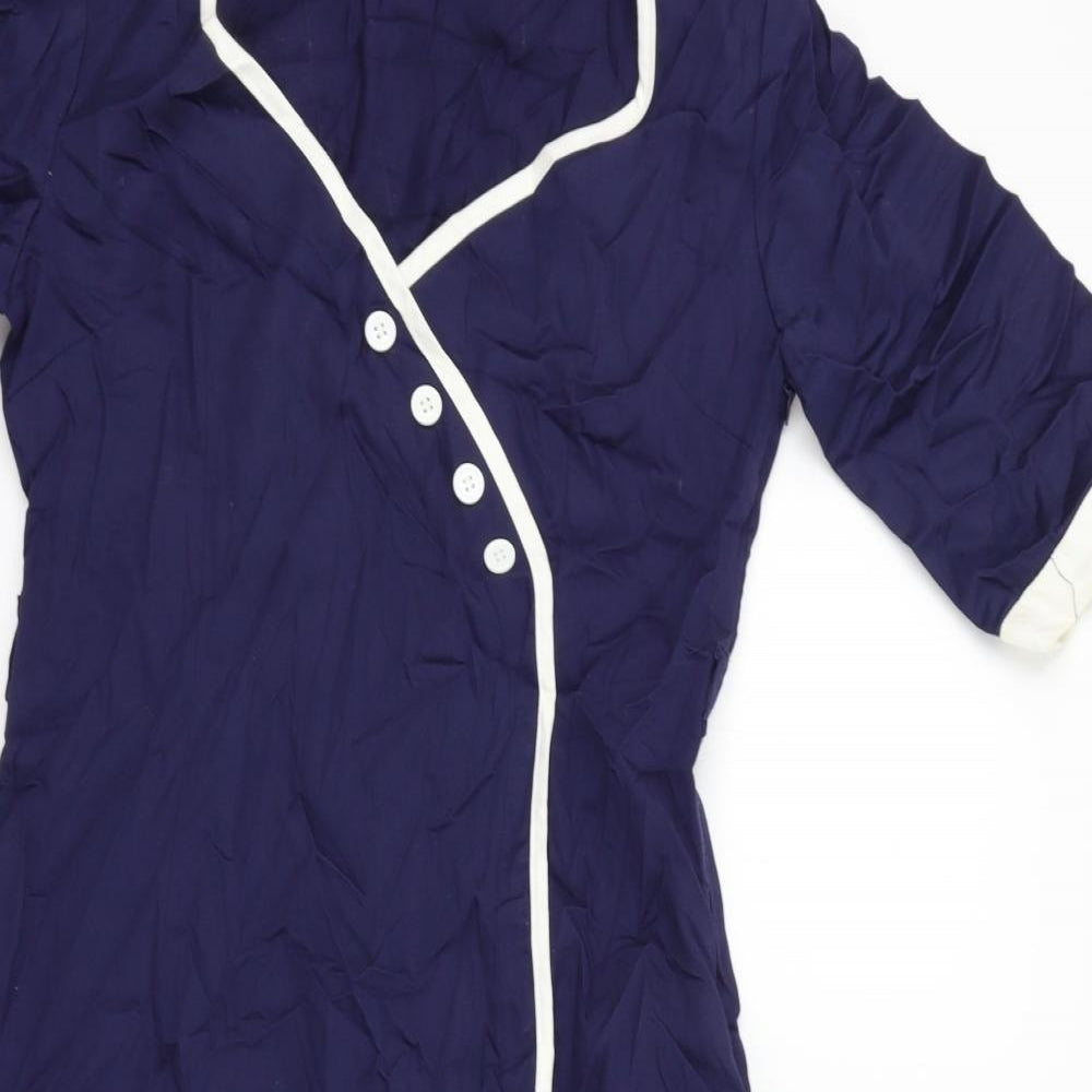 Lindy Bop Womens Blue   A-Line  Size 14