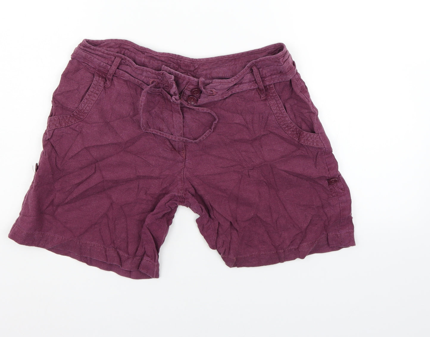 NEXT Womens Purple   Cut-Off Shorts Size 10