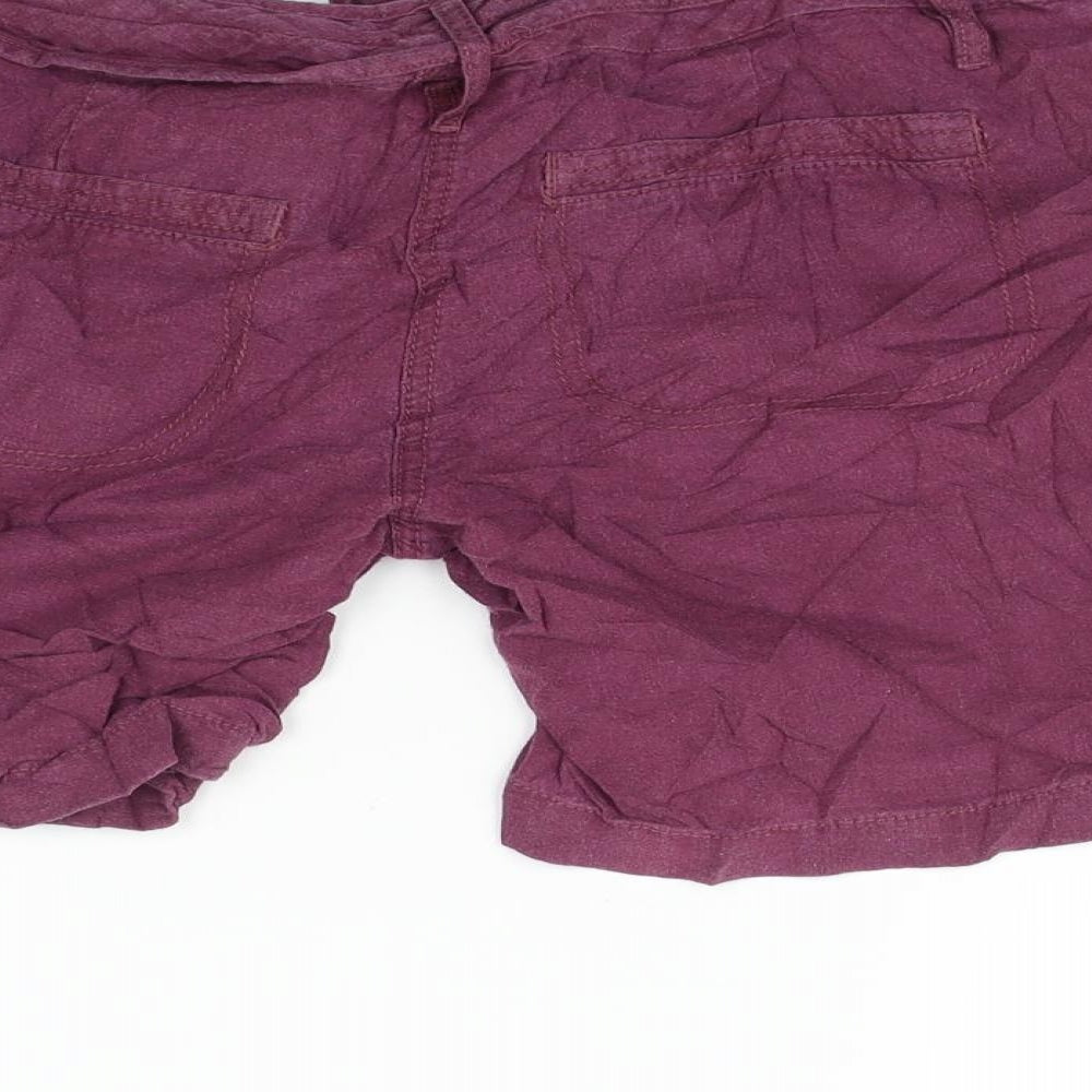 NEXT Womens Purple   Cut-Off Shorts Size 10