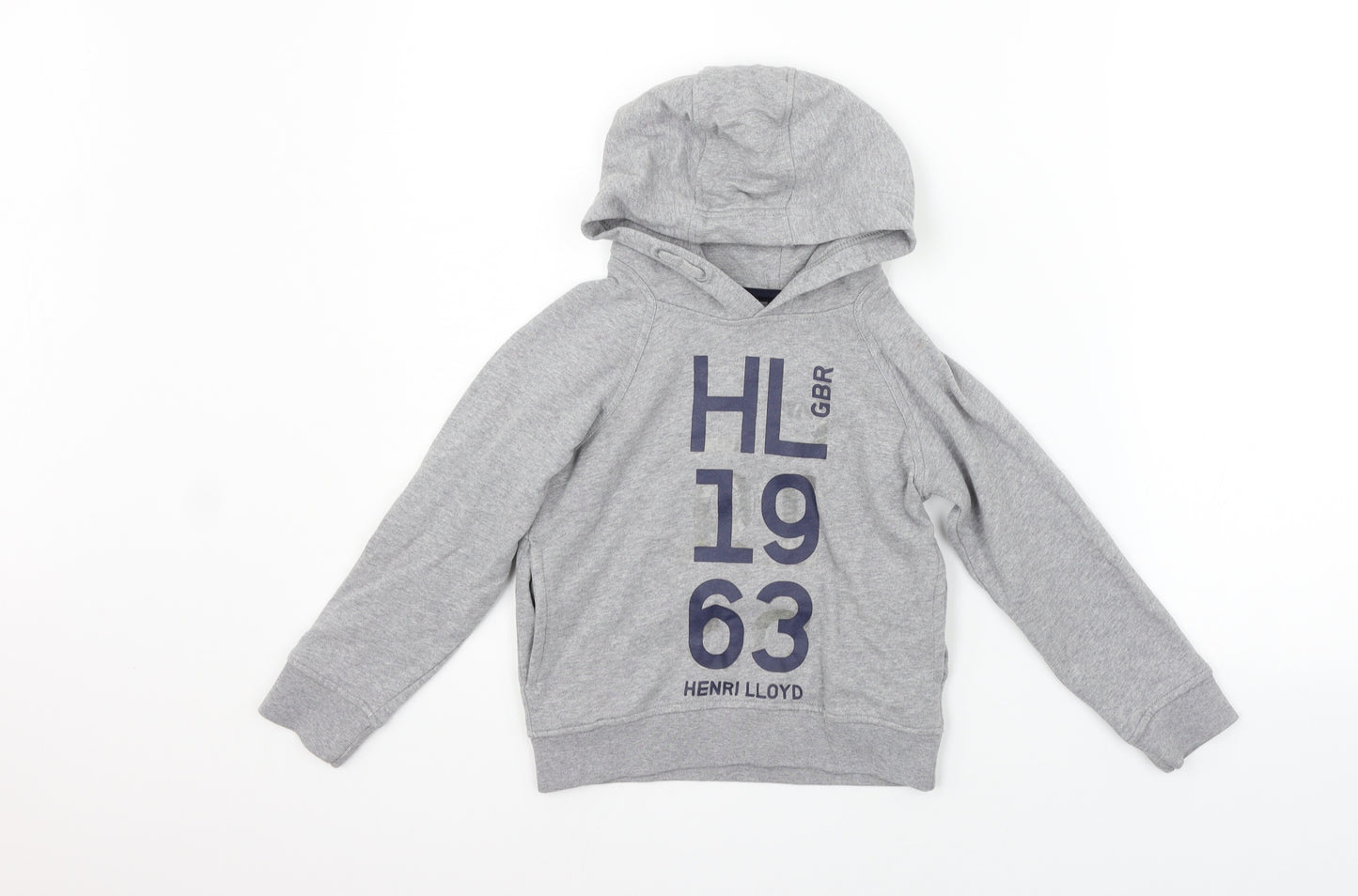 Henry LLoyd Boys Grey   Pullover Hoodie Size 5-6 Years