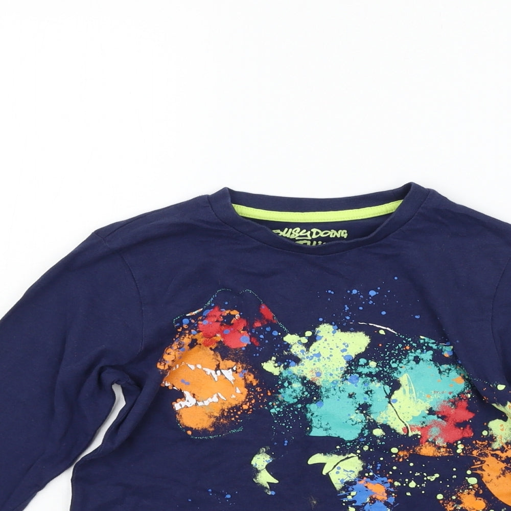 Matalan Boys Blue   Basic T-Shirt Size 7 Years