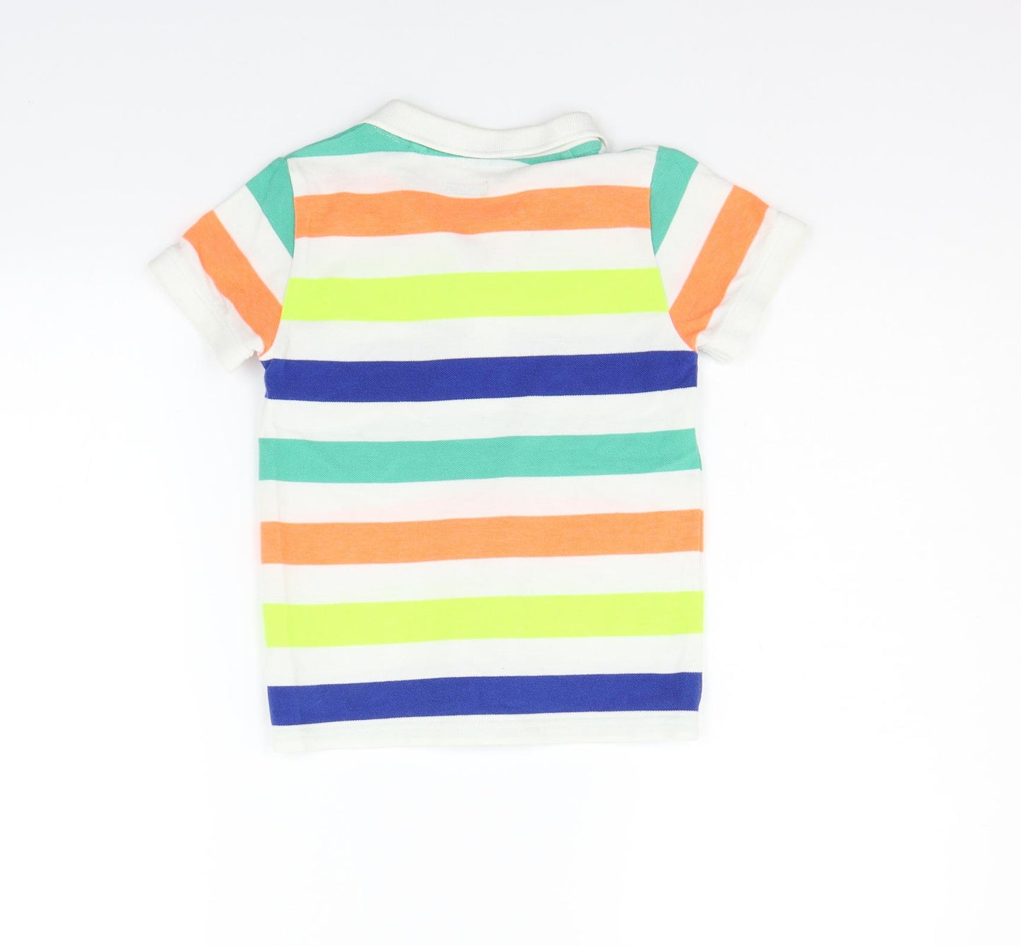 NEXT Girls Multicoloured Striped  Basic T-Shirt Size 5-6 Years