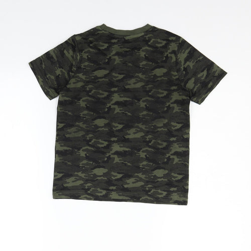 F&F Girls Green Geometric  Basic T-Shirt Size 5-6 Years