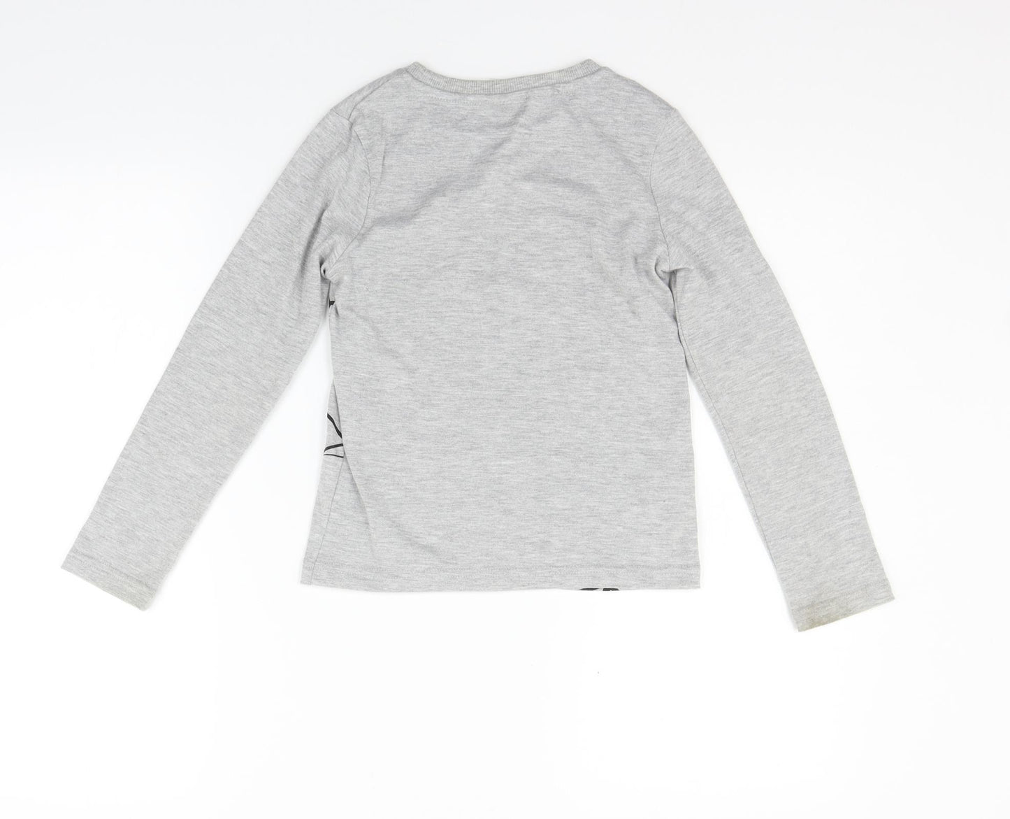 Marvel Girls Grey   Basic T-Shirt Size 7-8 Years  - SPIDERMAN