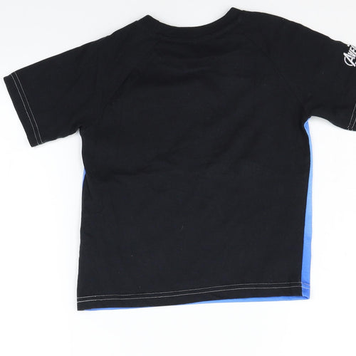 Character.com Boys Black   Basic T-Shirt Size 5 Years  - MARVEL