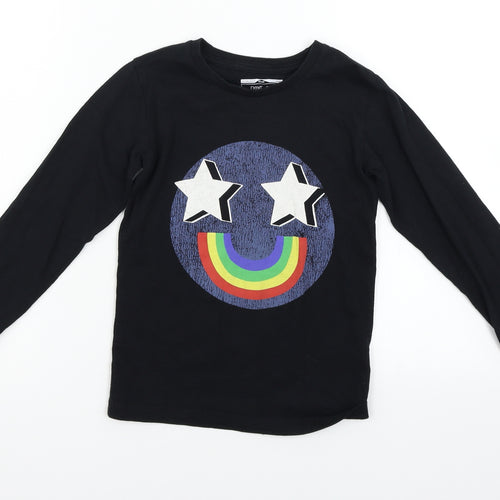 NEXT Girls Black   Basic T-Shirt Size 5-6 Years