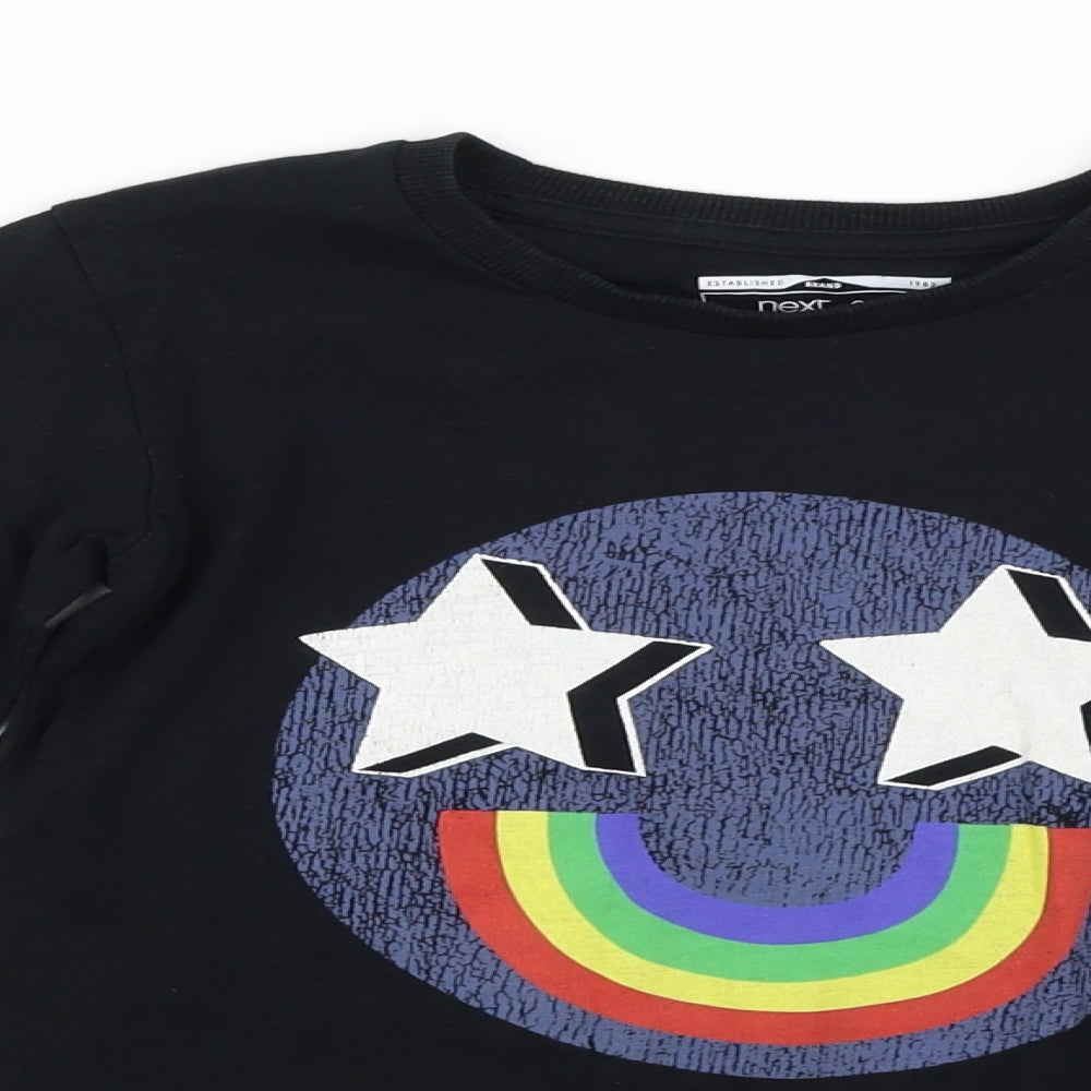 NEXT Girls Black   Basic T-Shirt Size 5-6 Years