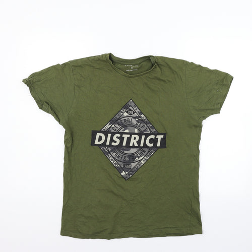 Primark Mens Green    T-Shirt Size M