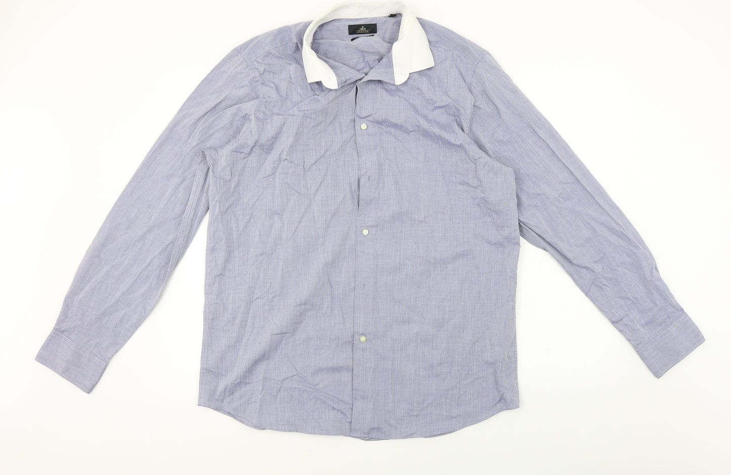 NEXT  Mens Blue    Dress Shirt Size 16