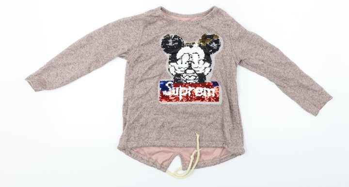 Supreme  Girls Beige   Pullover Jumper Size 10 Years
