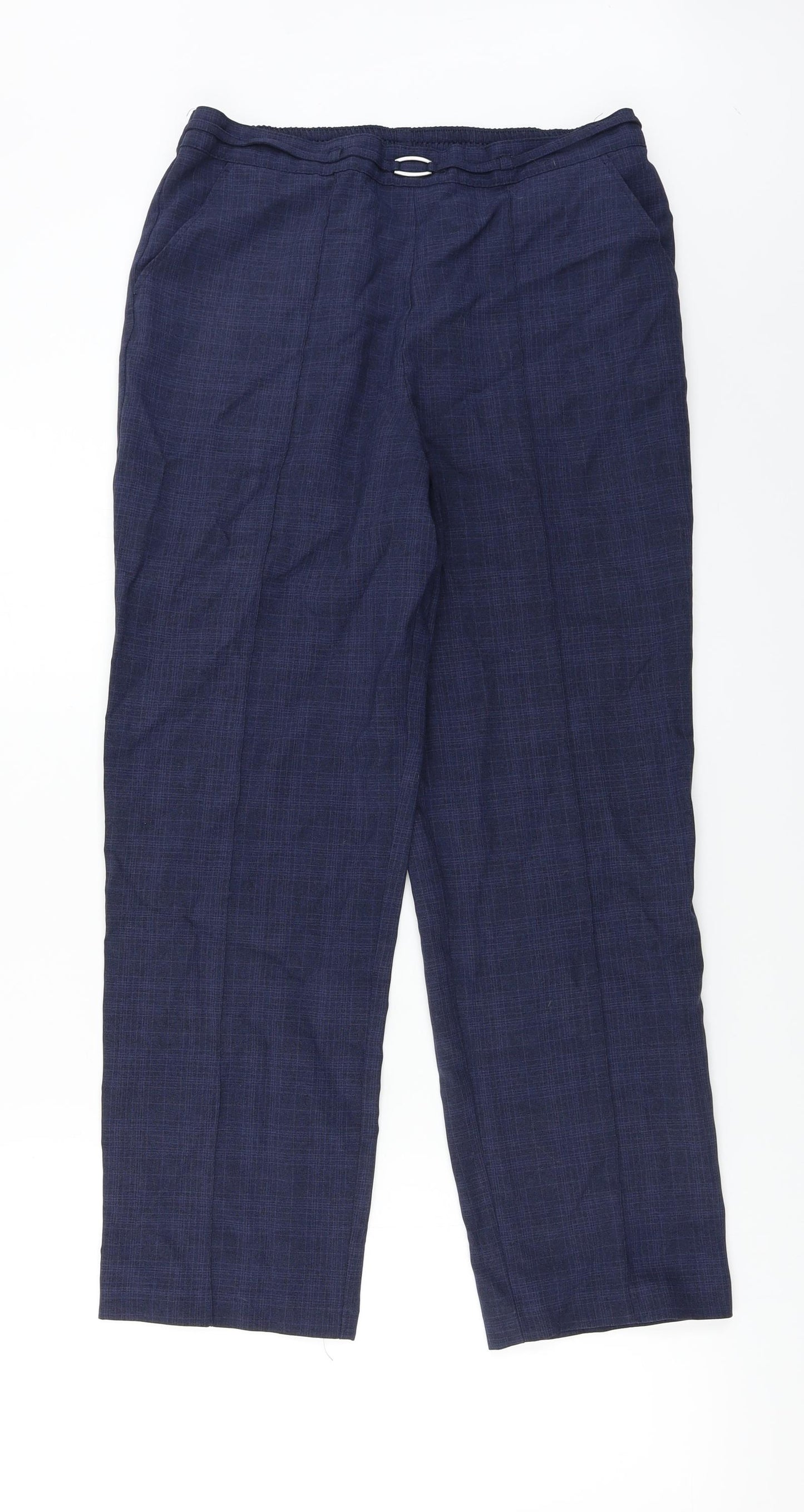 Marks and Spencer  Womens Blue   Trousers  Size 10 L25 in