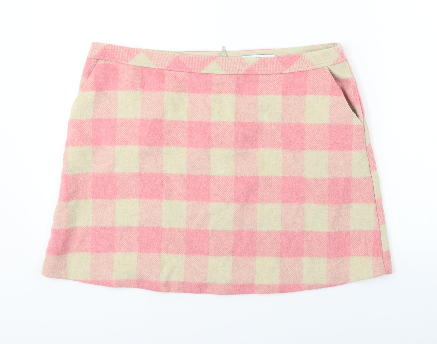 George  Womens Red Check  A-Line Skirt Size 36 in
