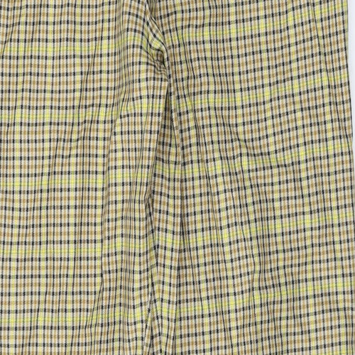 Marks and Spencer  Womens Beige Check  Trousers  Size 30 in L26 in