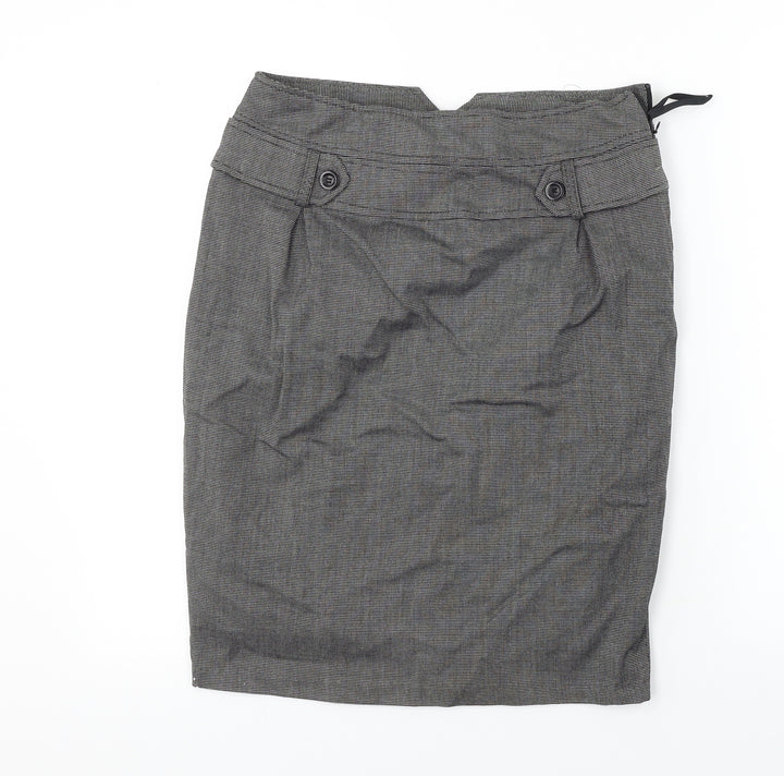 F&F Womens Grey A-Line Skirt Size 30 in
