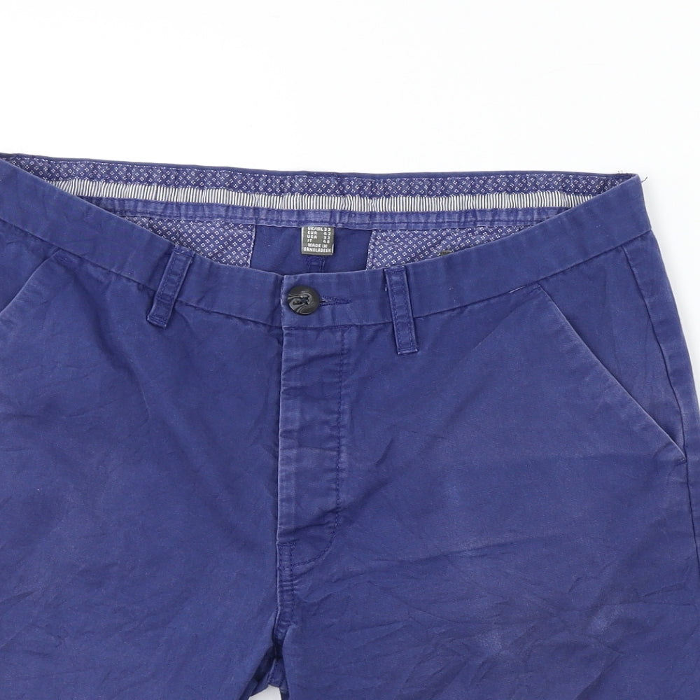 Primark  Mens Blue   Chino Shorts Size 32 in