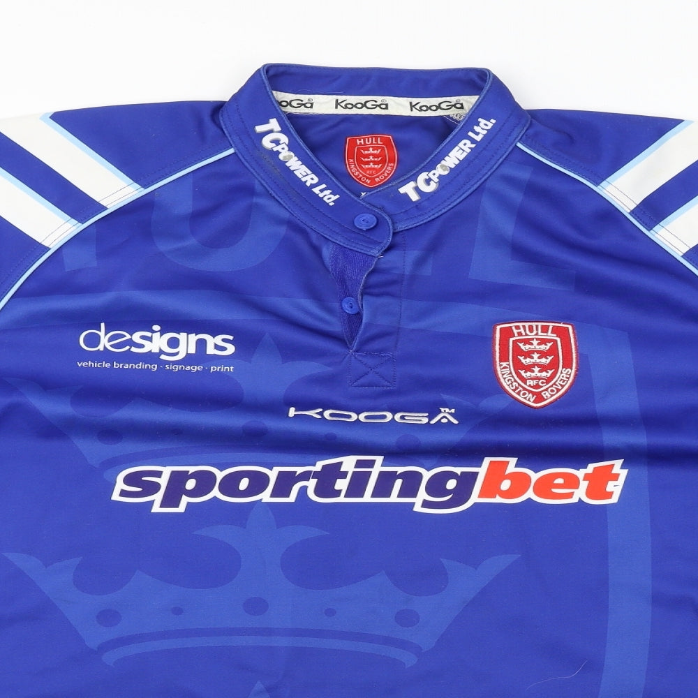 Hull  Mens Blue    Polo Size XL