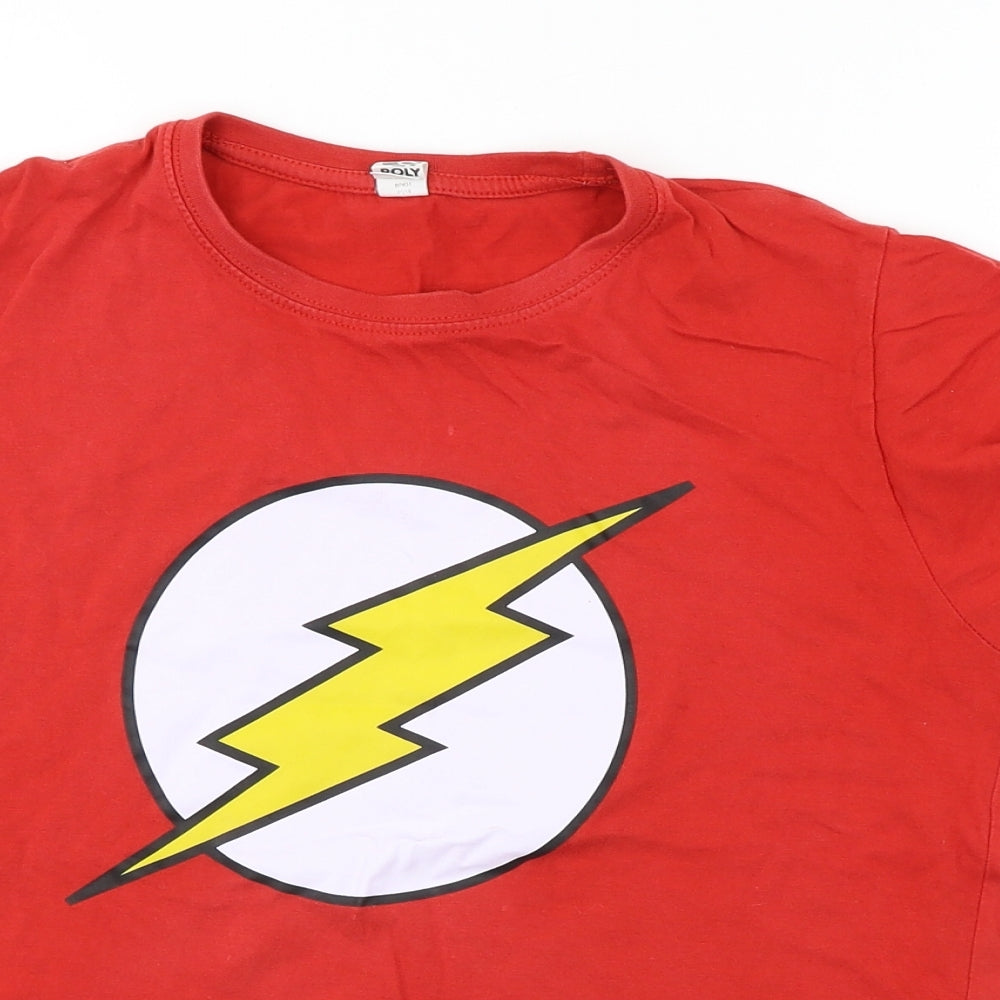 Roly  Boys Red   Basic T-Shirt Size 10-11 Years