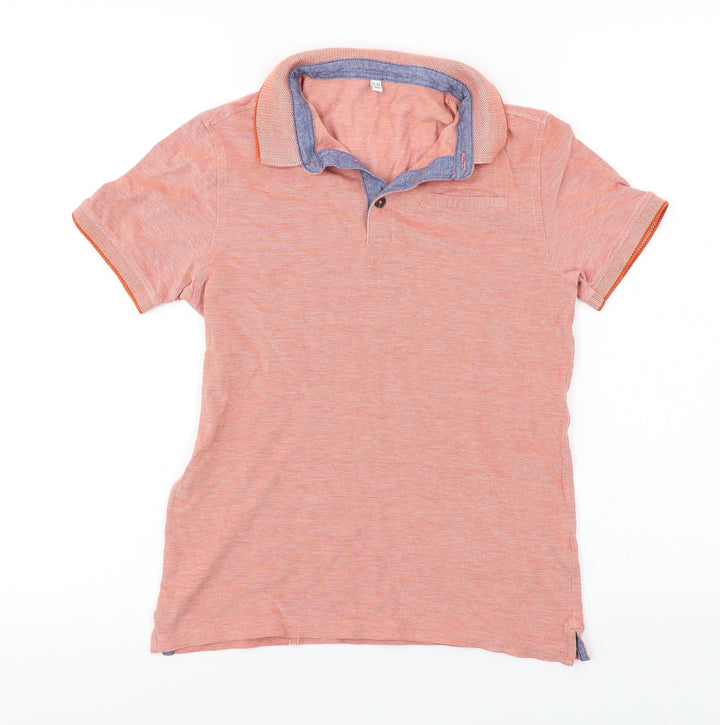 Preworn  Boys Orange   Basic Polo Size 11-12 Years