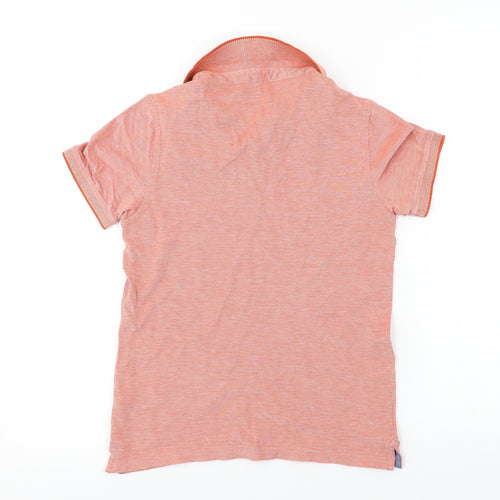 Preworn  Boys Orange   Basic Polo Size 11-12 Years