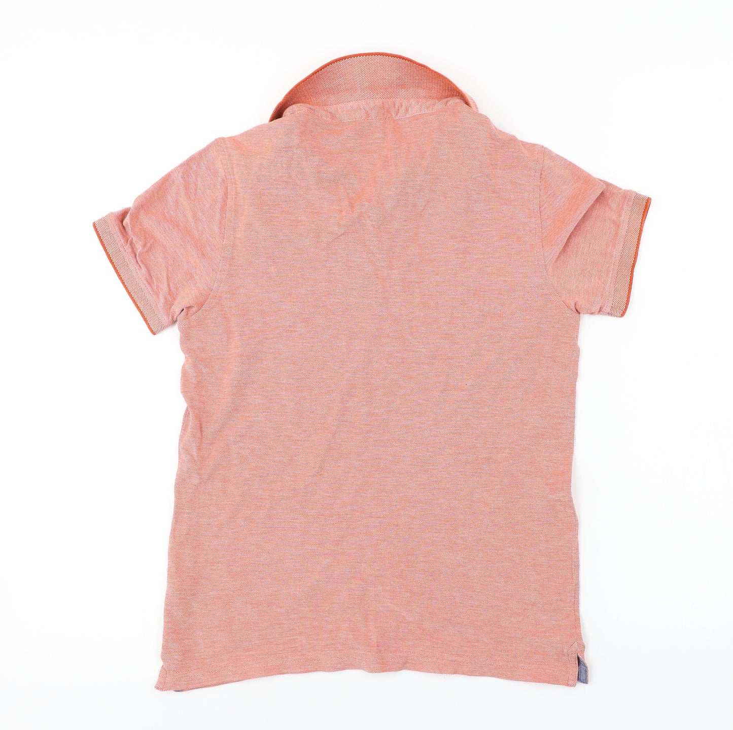 Preworn  Boys Orange   Basic Polo Size 11-12 Years