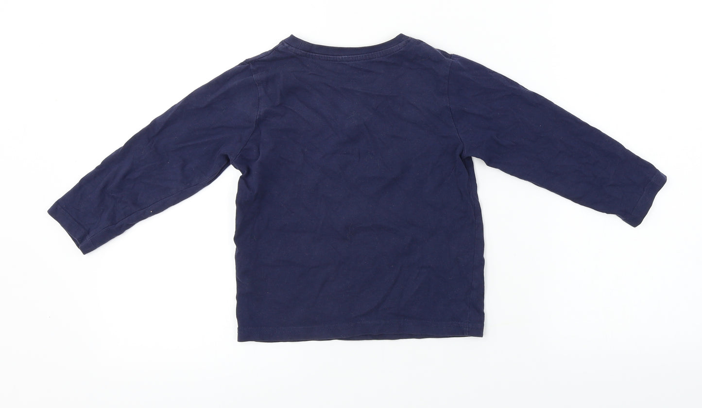 Nutmeg  Boys Blue   Basic T-Shirt Size 4-5 Years