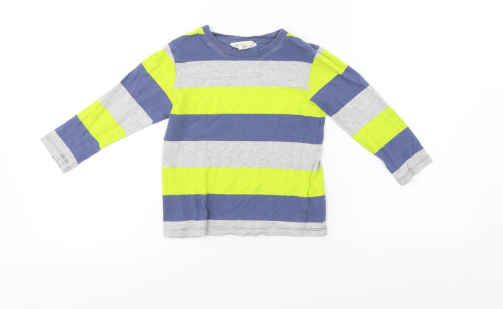 H&M  Boys Grey Striped  Basic T-Shirt Size 2 Years
