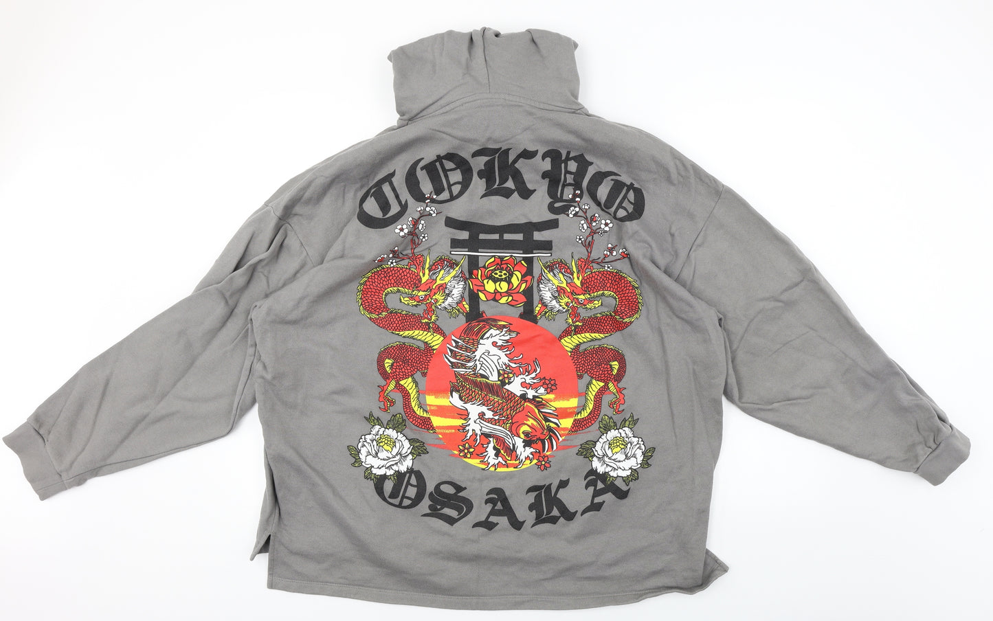 ASOS  Mens Grey   Pullover Hoodie Size L